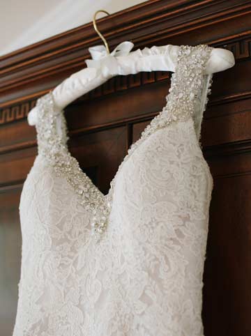 Wedding gown detail